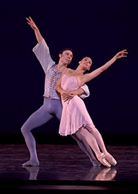 Dancers Angelina Sansone & Geoffrey Kropp. Photographer Steve Wilson.