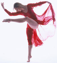 Dancer Kimberly Cowen in Carmina Burana.