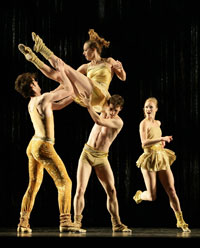 Kansas City Ballet dancers in The Catherine Wheel Suite in spring 2006. Photographer Steve Wilson.