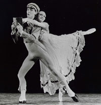Dancers William Dunne and Deena Budd in Con Amore in winter 1985.