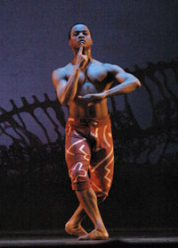 Dancer Christopher Barksdale. Photographer Steve Wilson.