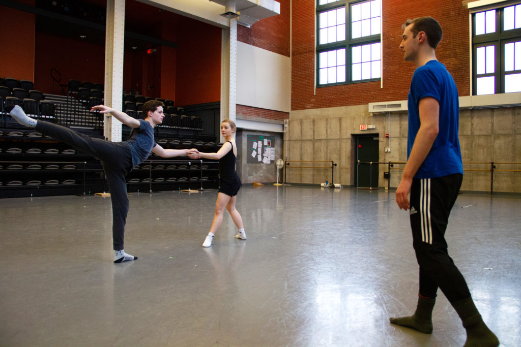 Cameron Miller leads rehearsal with KCYB Dancers. | Photography by Andrea Wilson
