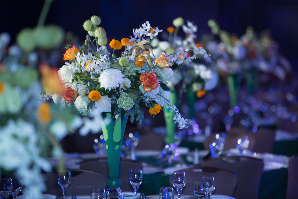 Beautiful ambiance, floral by Mr. Larry Wheeler and Mr. Craig Sole. Photography by Larry F. Levenson.