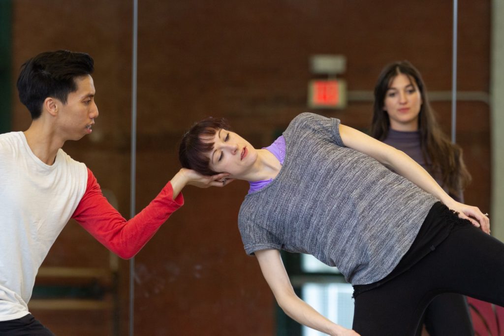 Dancers Enrico Hipolito and Elysa Hotchkiss rehearse Emily Mistretta's "Prism Break" | Photography by Elizabeth Stehling