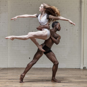 Dancers Taryn Mejia and Joshua Bodden. Photography by Kenny Johnson.