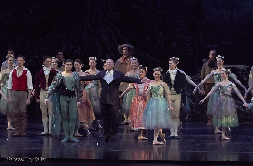 Artistic Director & Choreographer of 'A Midsummer Night's Dream,' William Whitener, takes a bow at the end of the performance 