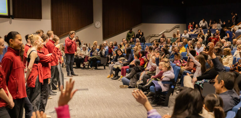 KCB dancers answer questions from audience